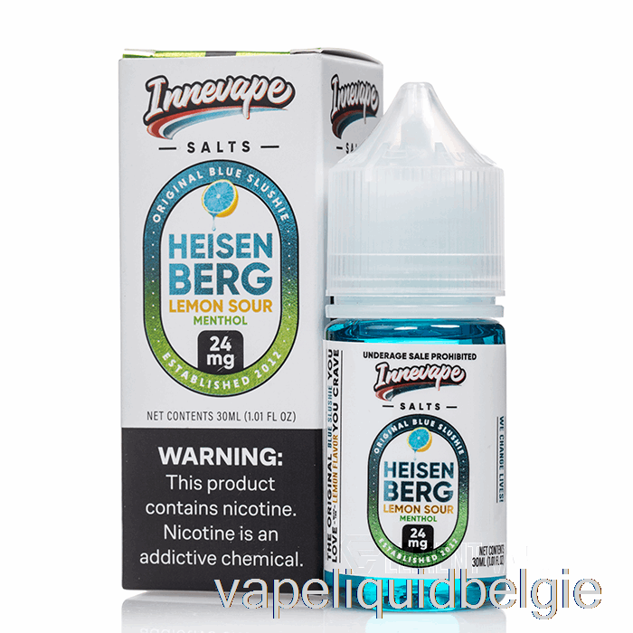 Vape Vloeistof Heisenberg Citroenzure Menthol - Innevape Zouten - 30ml 24mg